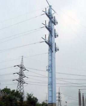 154kV Cable Head Tubular Steel Pole