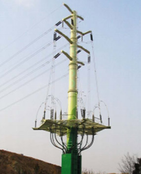 154kV Cable Head Tubular Steel Pole